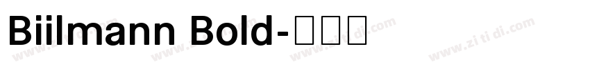 Biilmann Bold字体转换